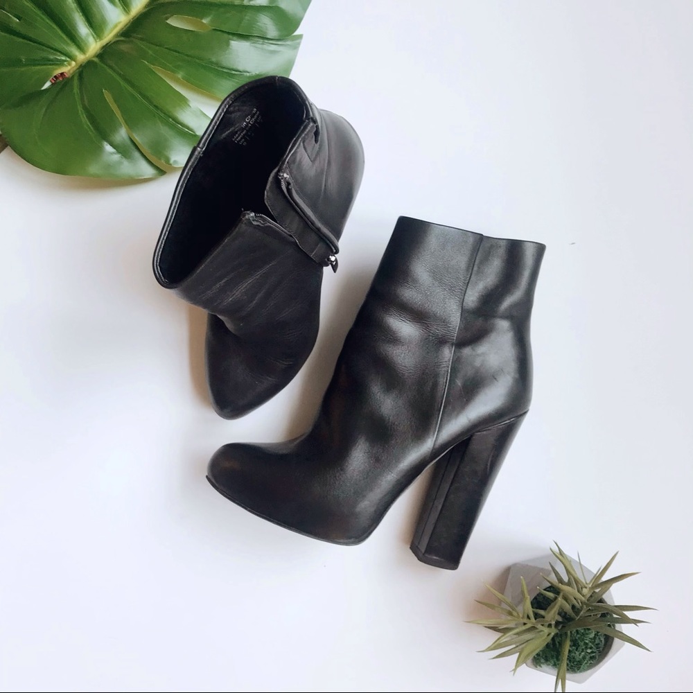 Aldo leather ankle booties